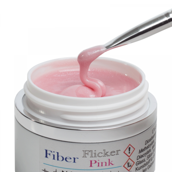 1-Phasen-Gel &quot;Fiber FLICKER Pink&quot; 15ml